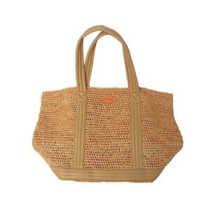 Medium Raffia Tote - Camel